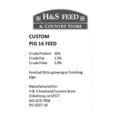 H & S Custom Pig 16 Feed