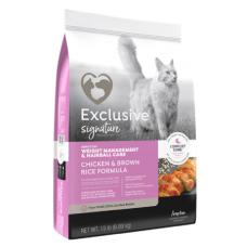 Exclusive Signature Weight Management & Hairball Care Adult Cat Chicken & Brown Rice Formula