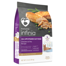 Infinia All Life Stages Cat Food Chicken & Pea Recipe