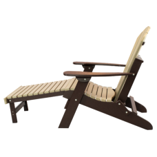 Kanyon Folding Adirondack Chair With Pullout Ottoman