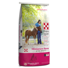 Purina® Miniature Horse & Pony Feed. 50-lb equine feed bag.