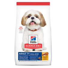 Hill's Science Diet Adult 7+ Small Bites Chicken Meal, Barley & Brown Rice Recipe Dog Food 603799