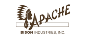 Apache Bison Industries, Inc. Brown logo.